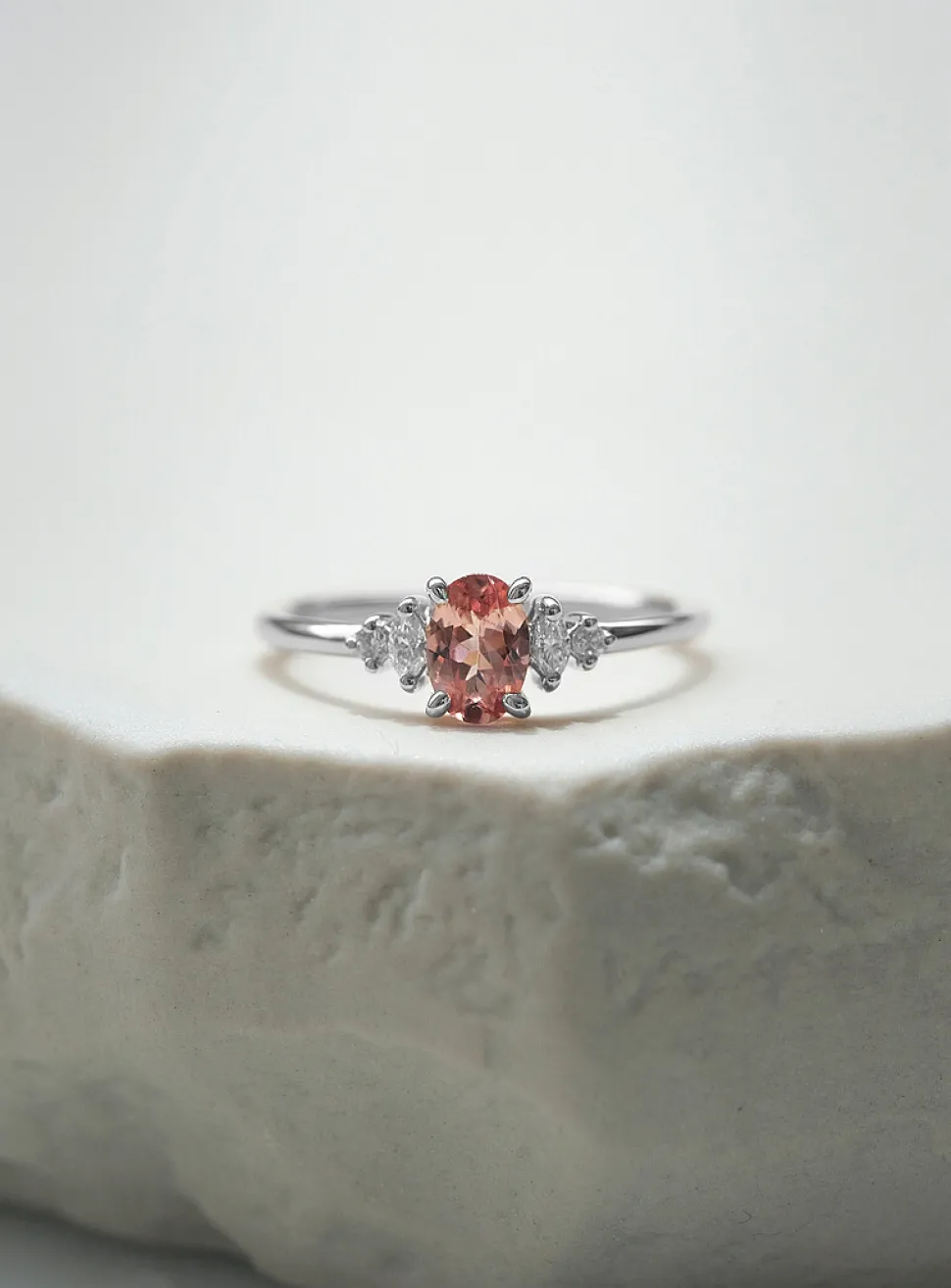 Alice Malaya garnet and diamond ring