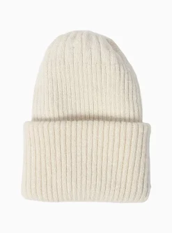 Alpaca wool reversible ribbed tuque