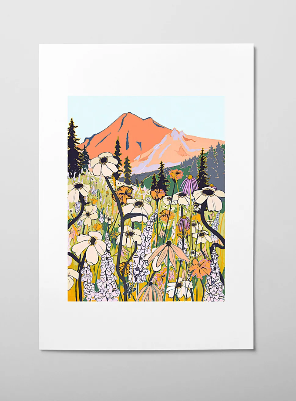 Alpine Flowers art print