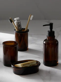 Amber glass accessories