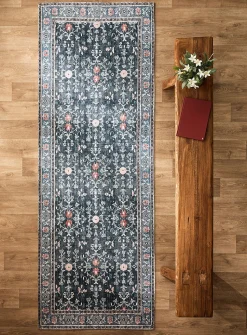 Ancient blooms Perisan-style hallway rug