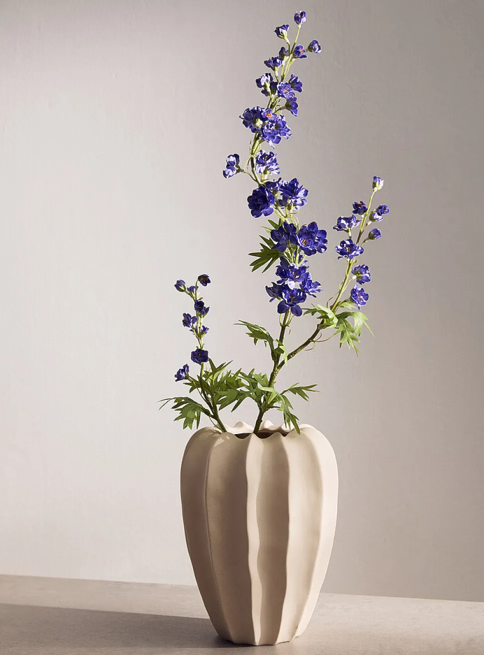 Artificial delphinium branch