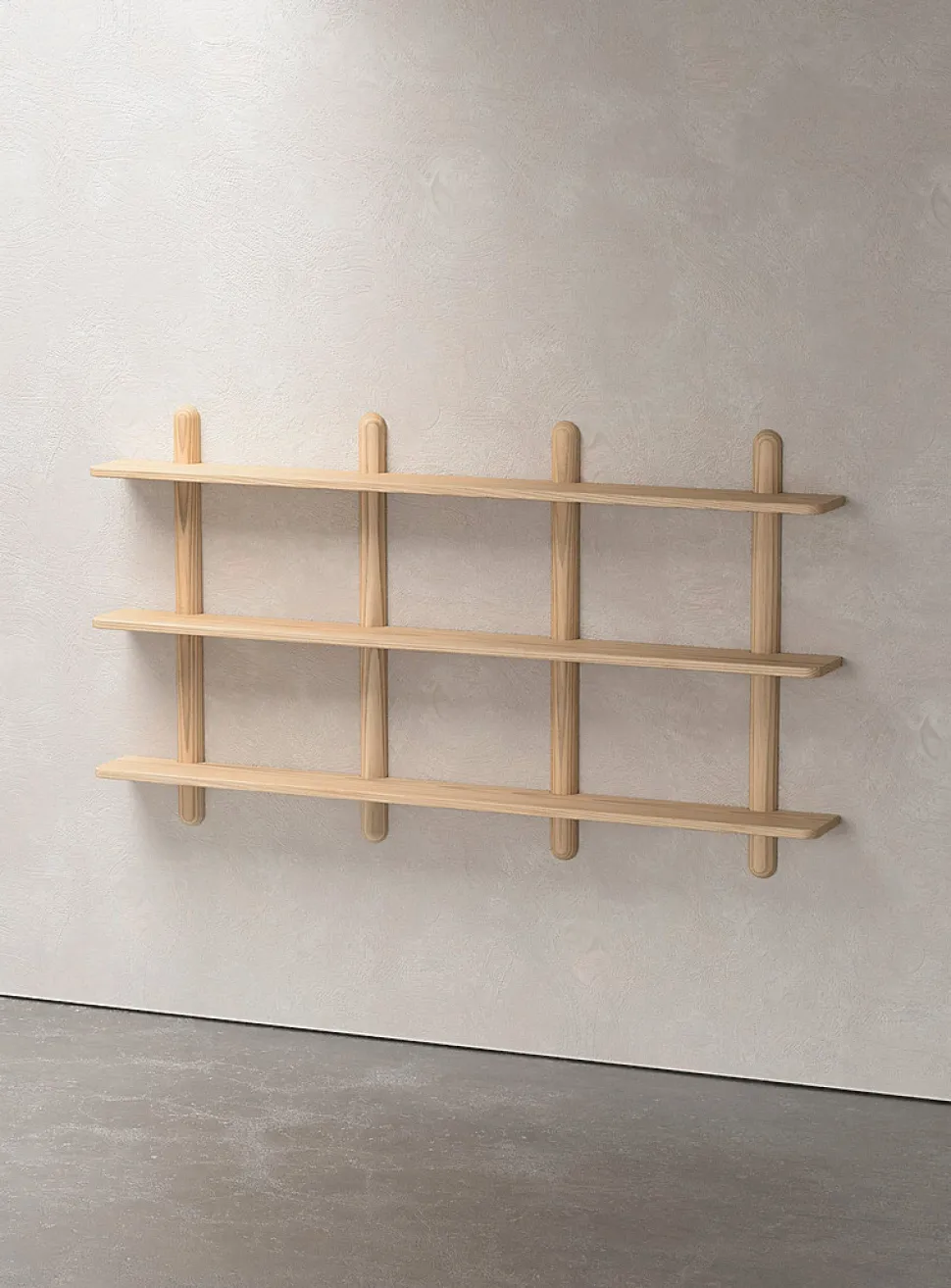 Ash extra-wide shelf