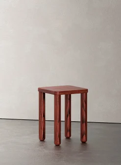 Ash square stool