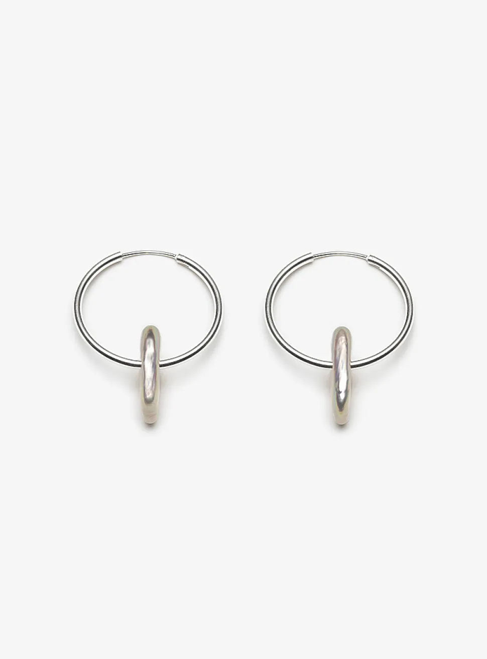 Ayla square pearl earrings