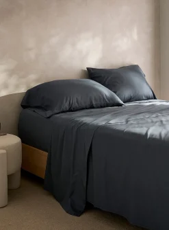 Bamboo rayon and organic cotton sheet set