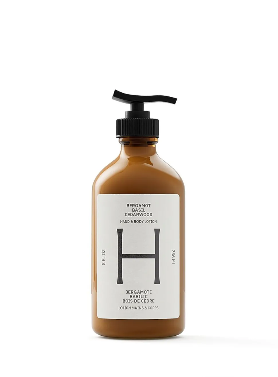 Bergamot, basil and cedar hand and body lotion