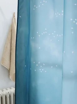 Birds in flight shower curtain