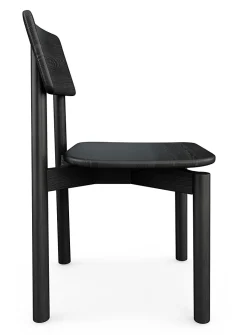 Black ash wood architectural chairs