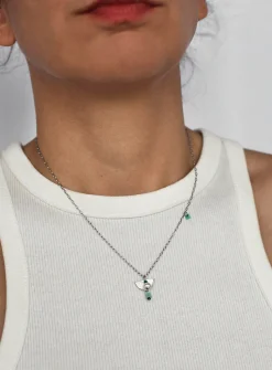 Blenio pewter and pearls necklace