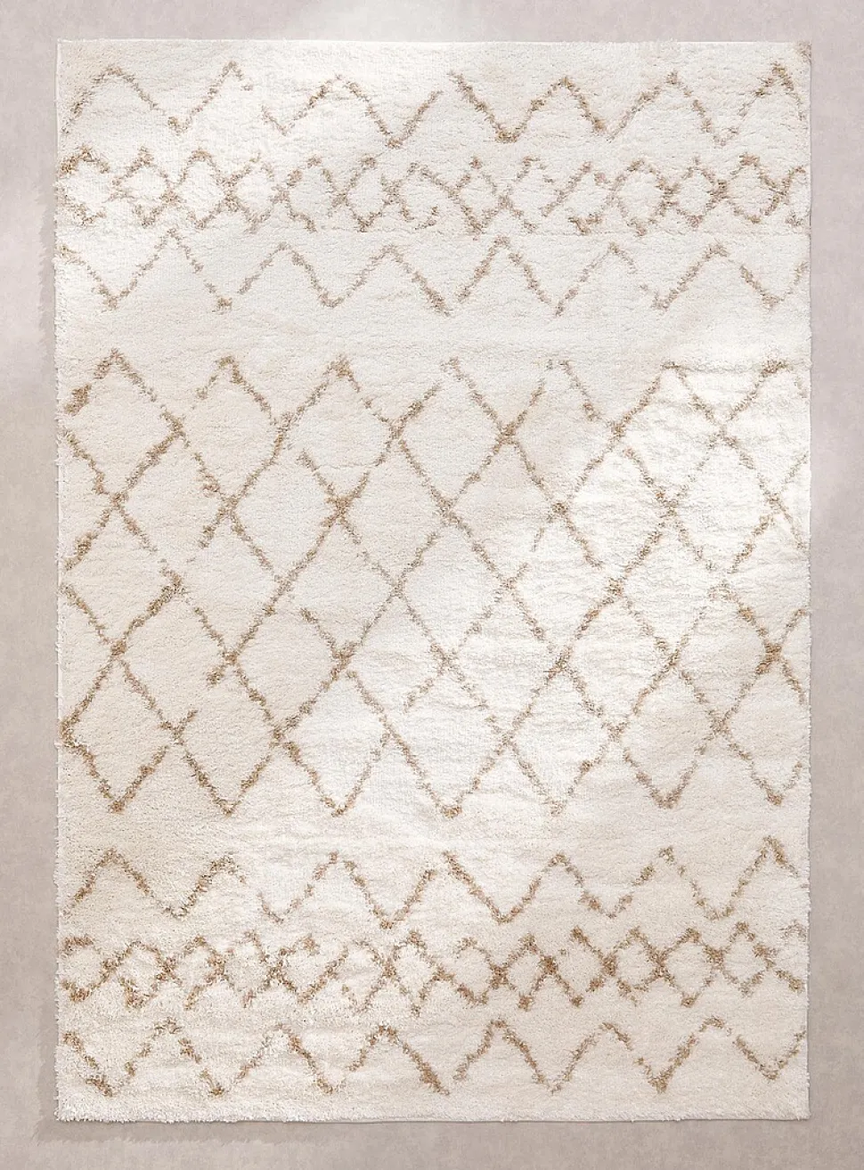 Broken lines tufted rug
