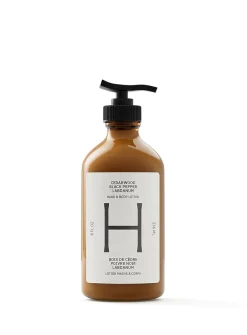 Cedar, black pepper and labdanum hand and body lotion