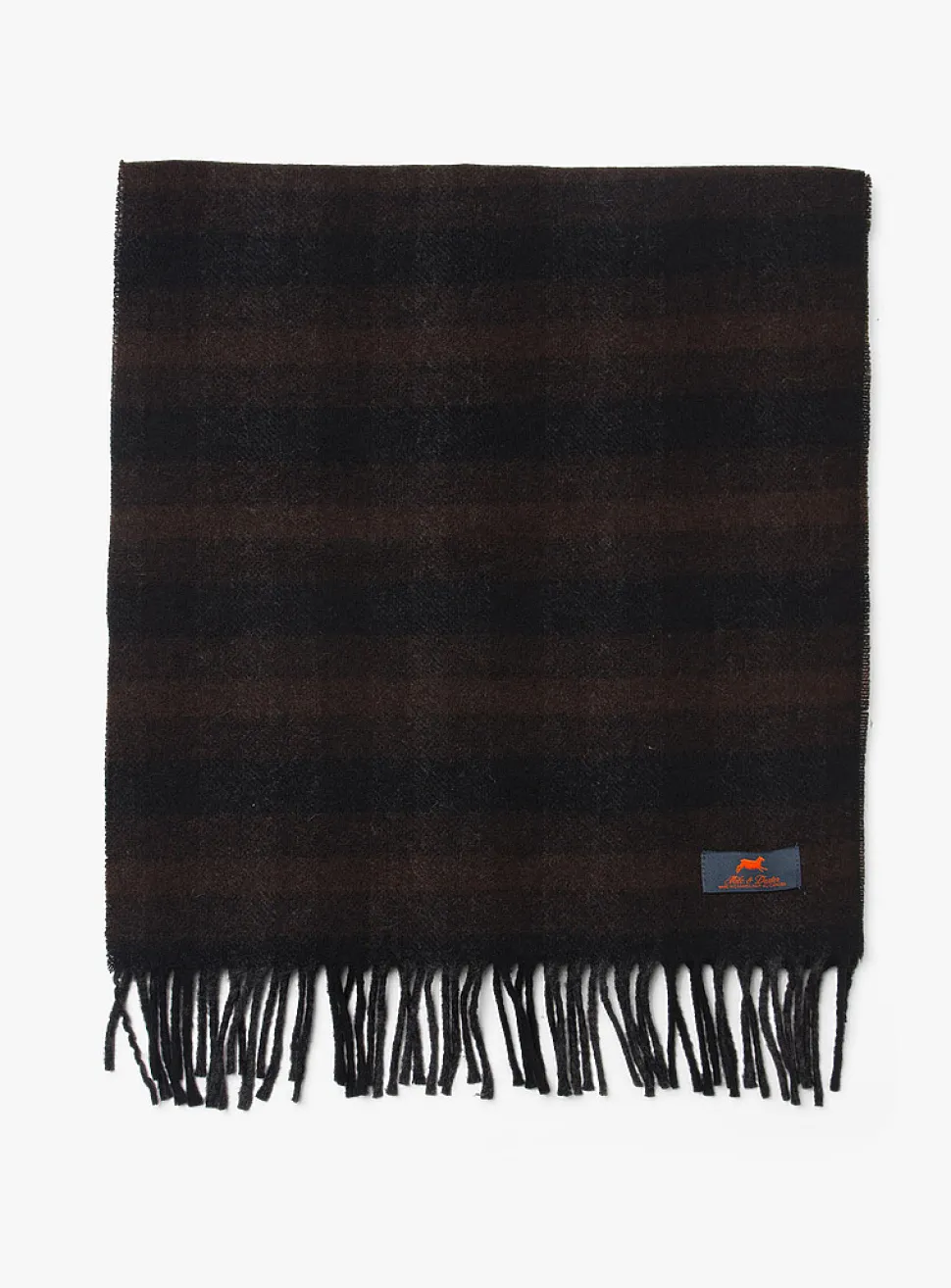 2201 checkered wool scarf