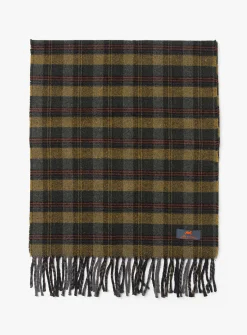 2201 checkered wool scarf