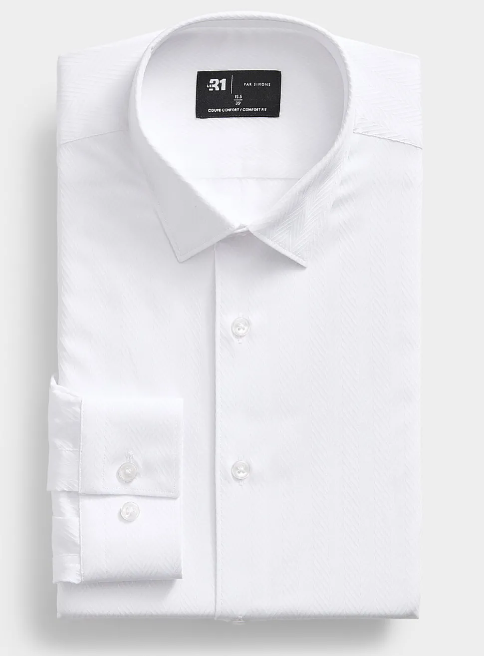 Chevron jacquard shirt