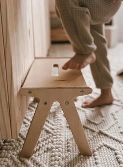 Children's small wooden step stool