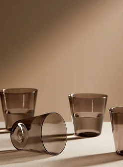 Colourful flared glass set