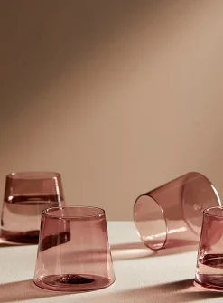 Colourful glass set