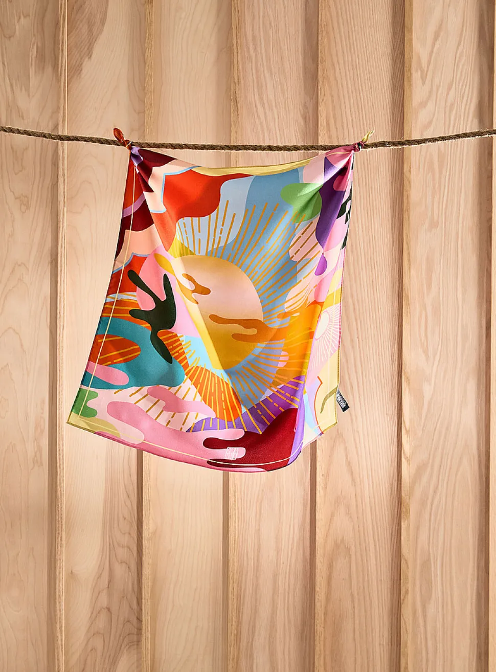 Colourful pure silk scarf