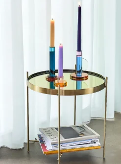 Comet crystal candle holders