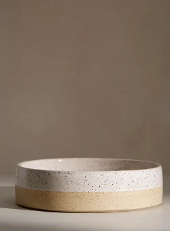 Comforting speckled dinner bowl