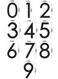 Contemporary door number