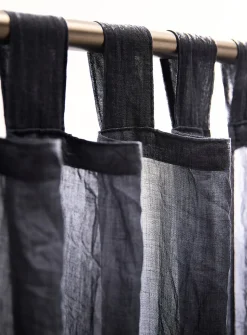 Crinkled texture sheer curtain