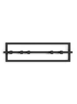 Cubiko five-hook wall-mounted rail coat rack