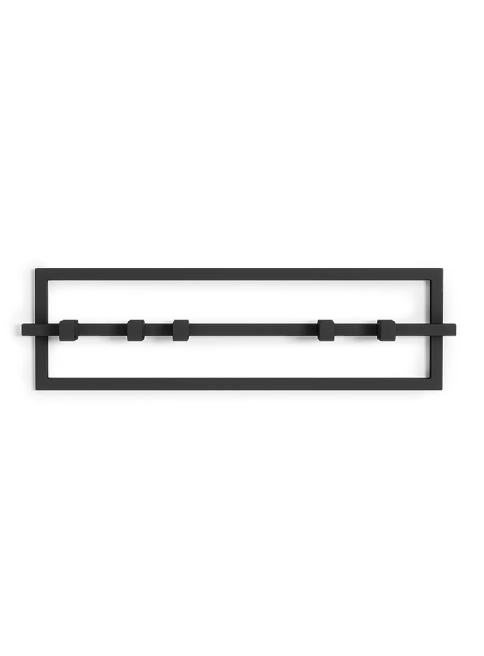 Cubiko five-hook wall-mounted rail coat rack