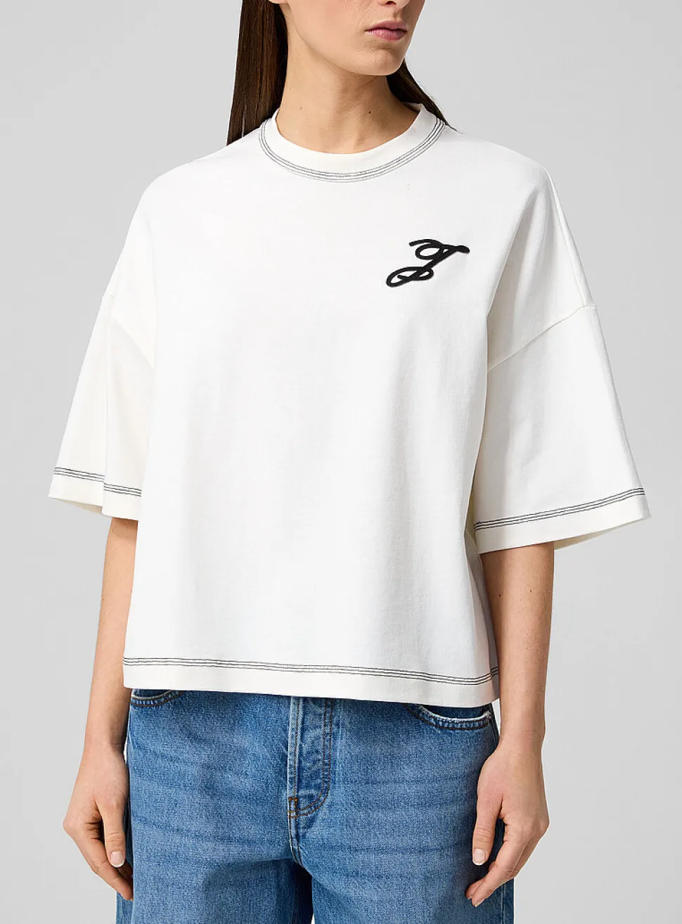 Cursive J loose T-shirt