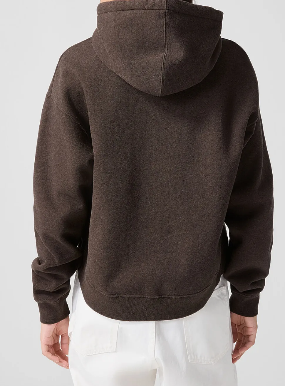 Curved hem hoodie