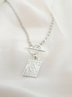 Damien silver necklace