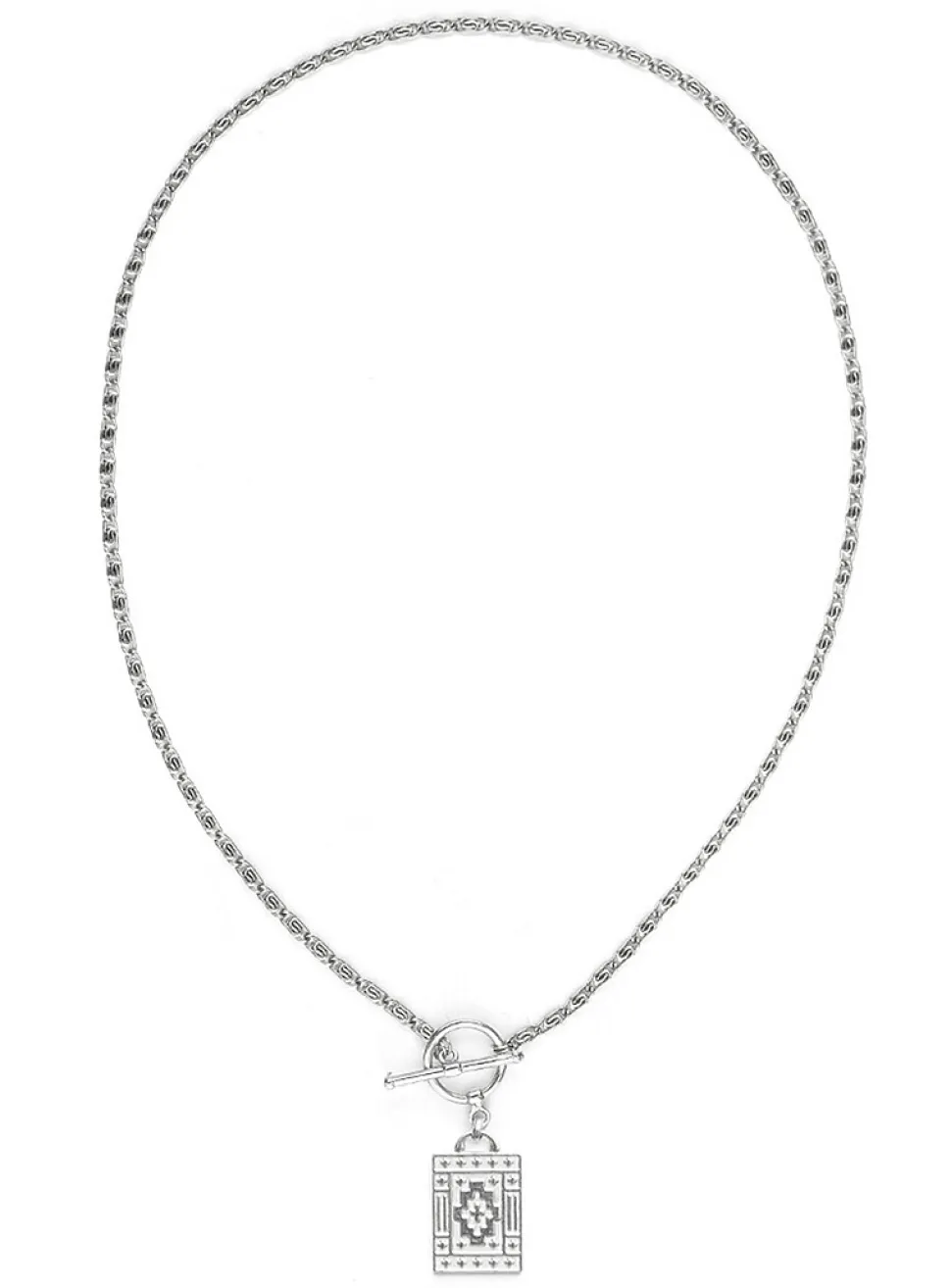 Damien silver necklace