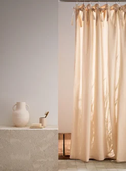 Decorative bows shower curtain