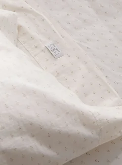 Delicate pattern pure organic cotton sheet set