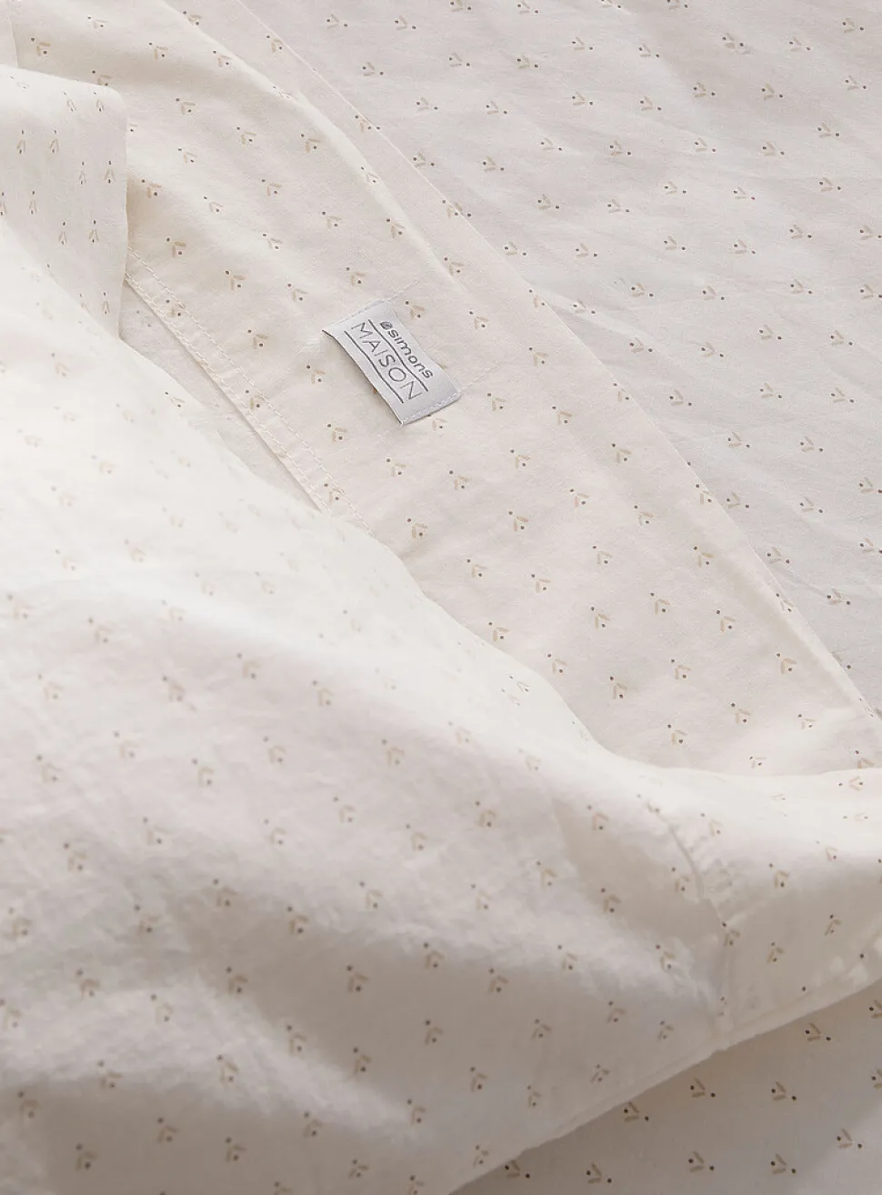 Delicate pattern pure organic cotton sheet set