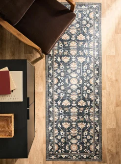 Desert bloom print hallway rug