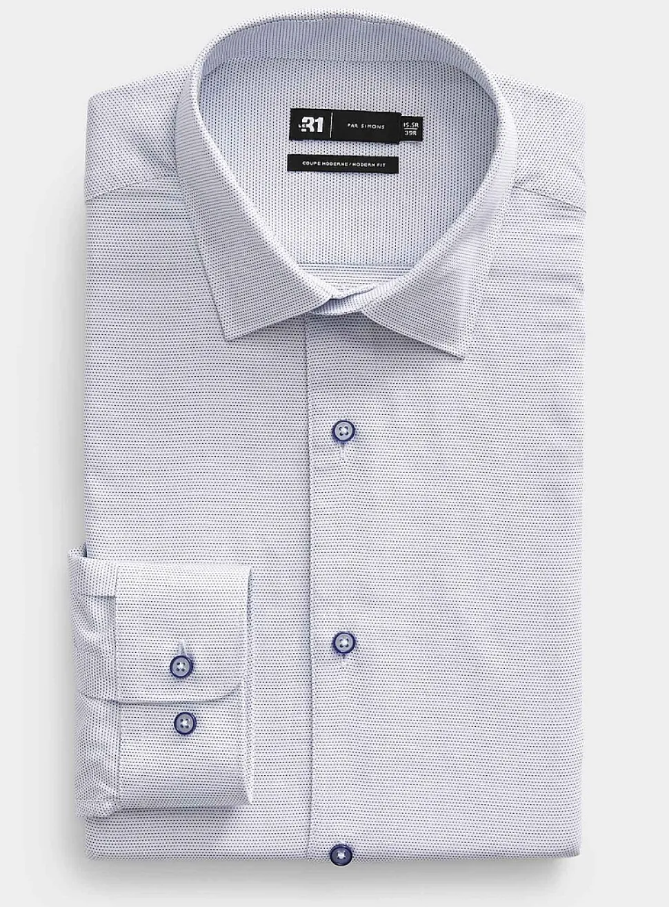 Dotted jacquard shirt