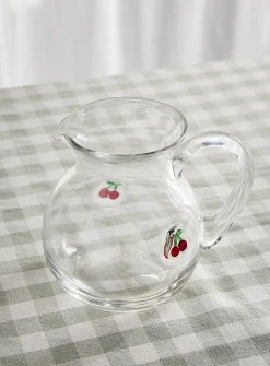 Embossed cherries small pitcher
