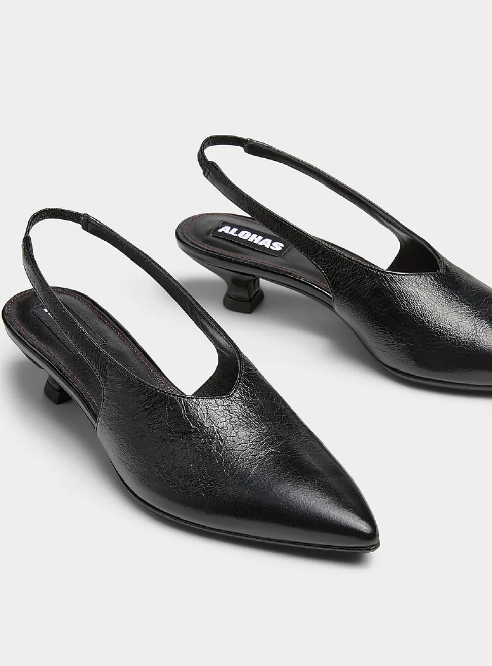Eros slingback leather mules
