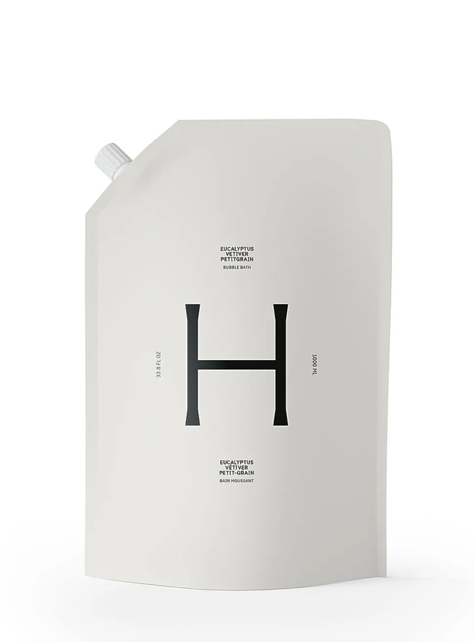 Eucalyptus, vetiver and petitgrain bubble bath refill
