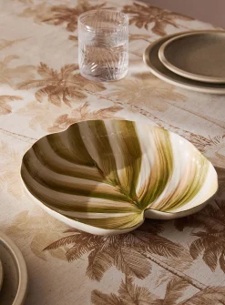 Exotic leave serving tray