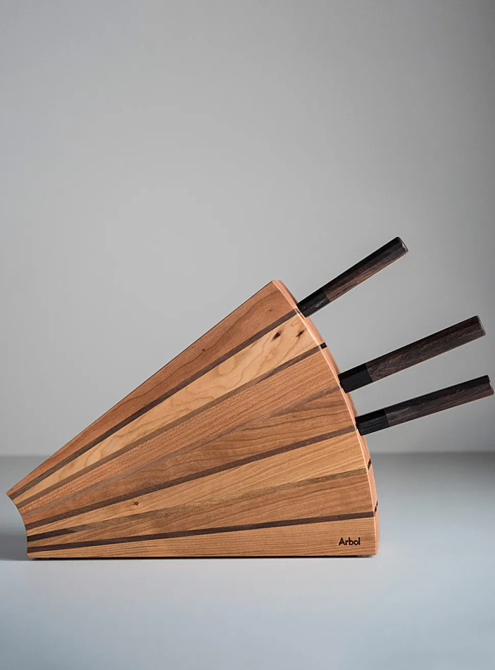 Fan knife block
