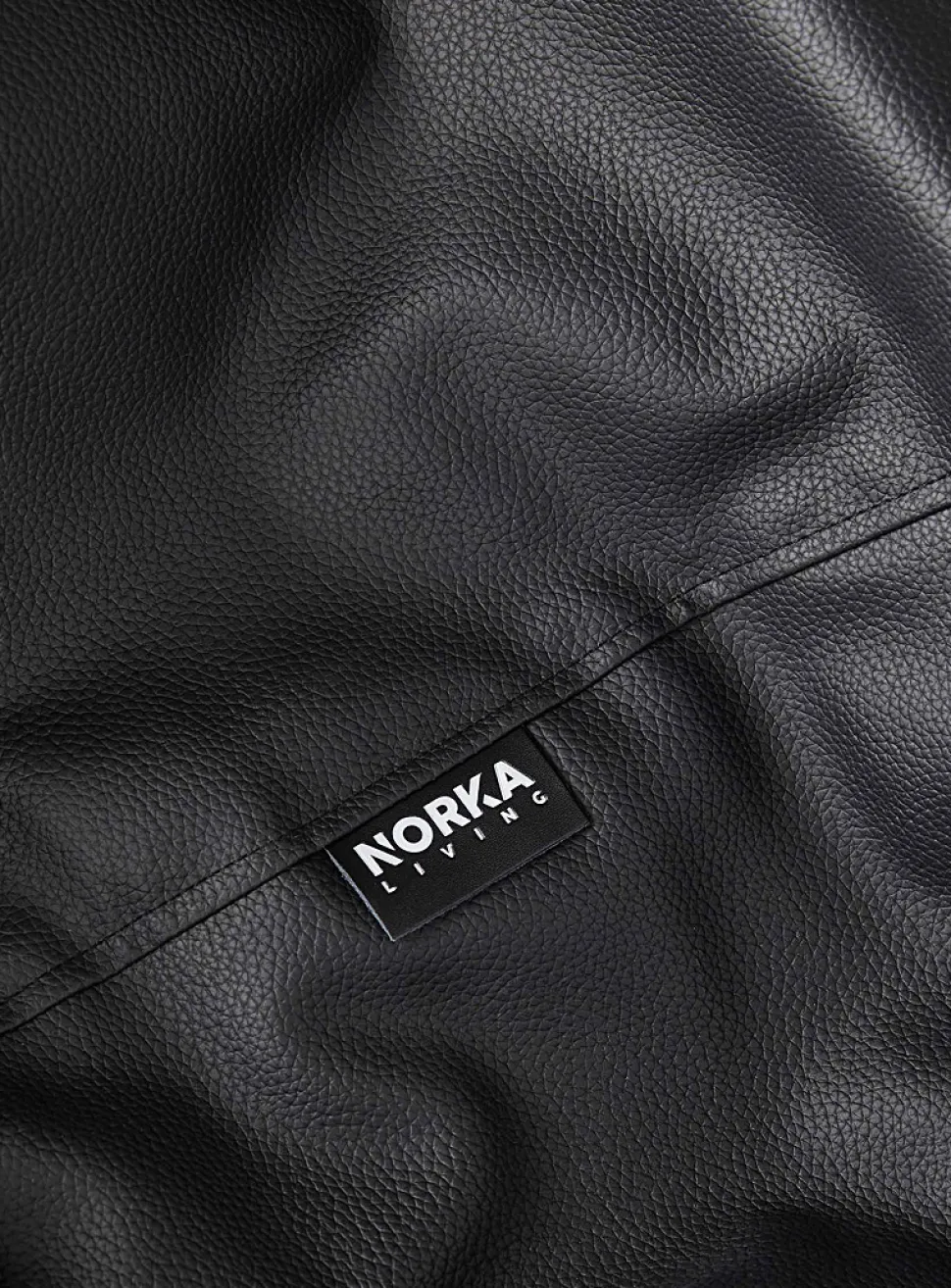 Faux-leather beanbag chair