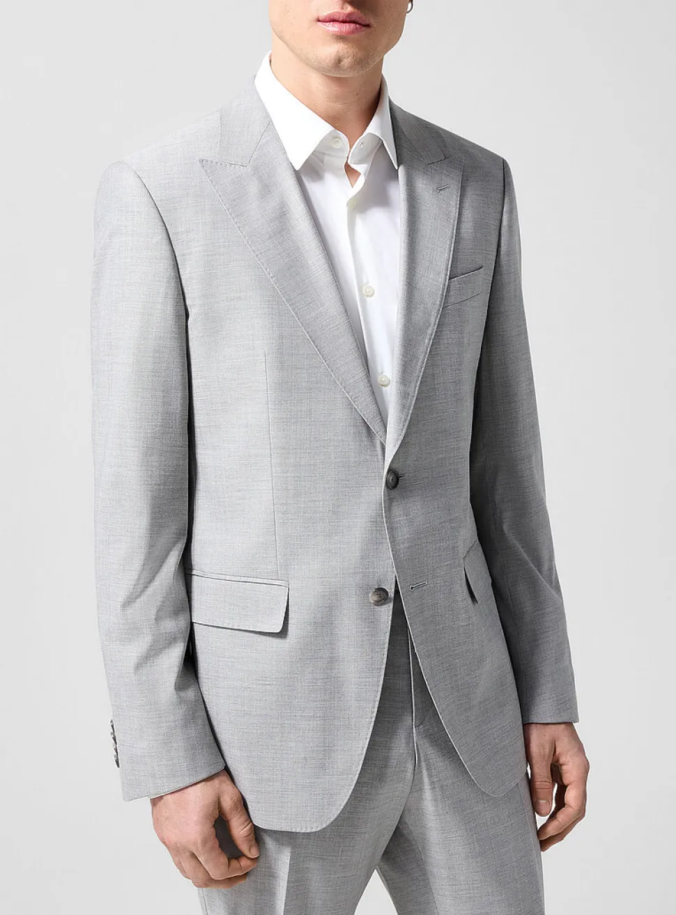 Faux-plain grey suit