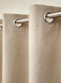 Faux-wool blackout curtain