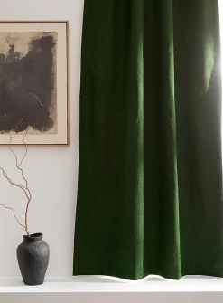 Faux-wool blackout curtain
