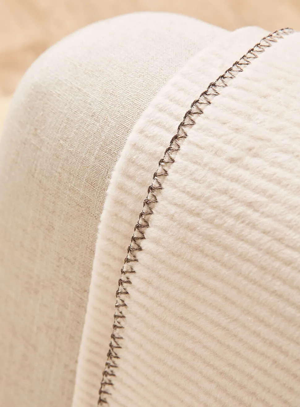 Feel Cord raised-stripe throw