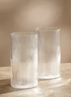Fine grooved glasses