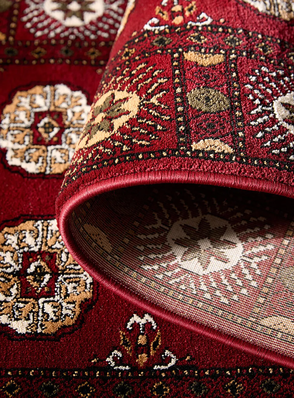Floral mosaic Persian-style hallway rug